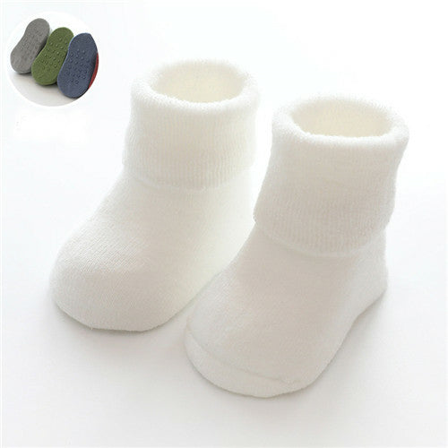 Newborn Baby Socks Terry Anti Slip Socks for Baby Winter Warm Thick