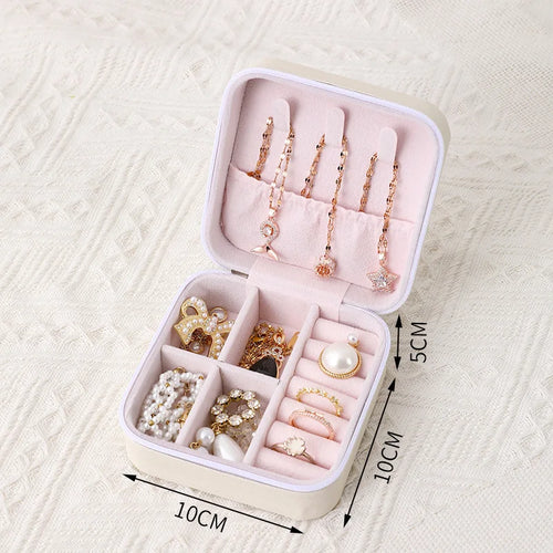 Jewelry Earring Ring Necklace Storage Box Holder Organizer Jewelry